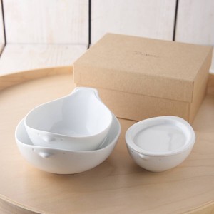 Mino ware Donburi Bowl Miyama Set of 3 Made in Japan