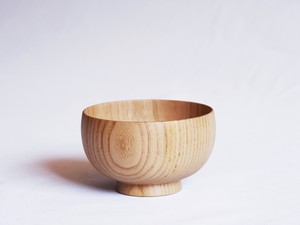 SHIRASAGI Soup Bowls Natural Japanese chestnut tree