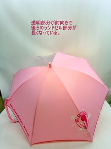 通年新作）雨傘・長傘-ジュニア　新入学男女児ランドセル用2駒透明ジャンプ雨傘