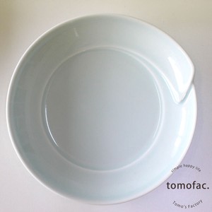 Dish White Porcelains Made in Japan HASAMI Ware HAKUSAN TOKI Deformation Stack