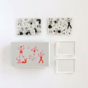 Masuko Eri x mizushima JIZAI Clear Stamp motif set Children
