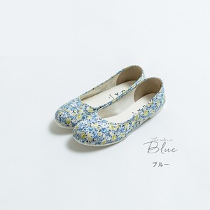 Basic Pumps Low-heel Floral Pattern Ladies Made in Japan