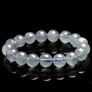 Gemstone Bracelet Aquamarine/Coral 11.5mm