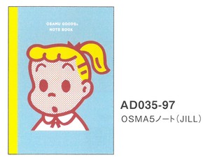 【文房具】OSAMU GOODS OSMA5ノート(JILL) AD035-97