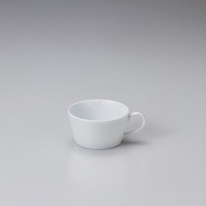 白磁切立スープカップ 【日本製    磁器】