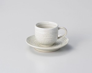 信乐烧 茶杯盘组/杯碟套装 陶器 日本制造