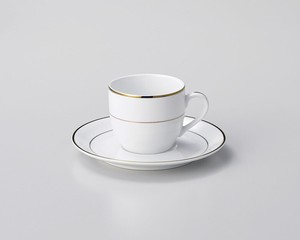 リアルゴールドコーヒー碗・皿 【日本製    強化磁器】