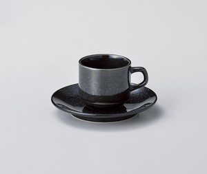 黒御影スタックコーヒー碗 【日本製    磁器】