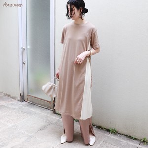Casual Dress One-piece Dress Switching Short-Sleeve