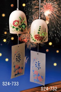 Japanese summer features Ornament Interior Wind Chime Goldfish Morning Glory
