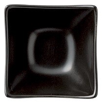 アーバンスイートミニ角鉢1P（黒）  【中国製  磁器】