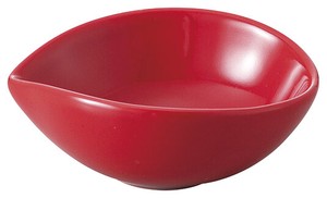 Side Dish Bowl Red Porcelain