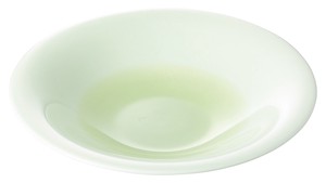 メロウグリーン 8.0浅鉢  【日本製  磁器】