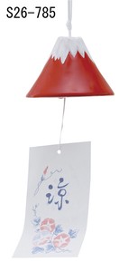 Japanese summer features Ornament Interior Red Fuji Wind Chime