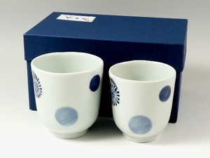 SOMETSUKE Marumon Arabesque Japanese Tea Cup Couple Japanese Tea Cup