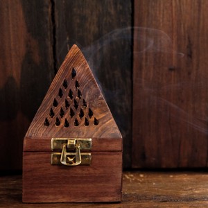 Wood Sharpen Incense holder