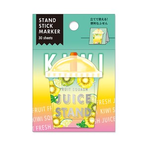 Sticky Notes Juice Stand Stand Stick Marker Kiwi Squash
