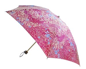 【日本製】絹100％ジャガード　ろうけつ染め　晴雨兼用　ミニ傘　2020新作