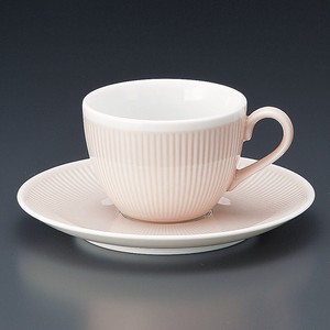 コーヒーカップ&ソーサー リフレロゼ 日本製 美濃焼 モダン 陶器