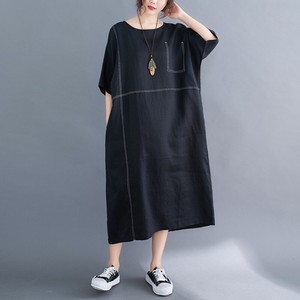 Casual Dress Pocket One-piece Dress