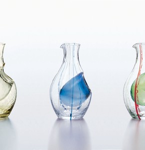 Barware Glasswork Blue Crystal Made in Japan
