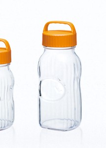 Storage Jar/Bag Glasswork Orange Made in Japan