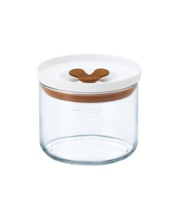 Storage Jar/Bag Brown Glasswork Made in Japan