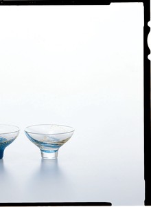 江戸硝子　八千代窯　盃【日本製　ハンドメイド　伝統工芸品　クリスタルガラス　ガラス製】