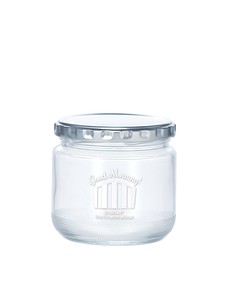 Storage Jar/Bag Glasswork White Made in Japan