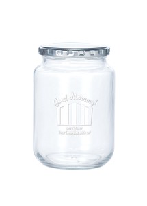 Storage Jar/Bag Glasswork White L Made in Japan