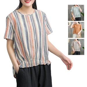 T-shirt T-Shirt Stripe Tops Short-Sleeve