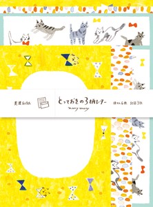 Letter set Letter Set With 3 Patterns Furukawa Shiko Cat
