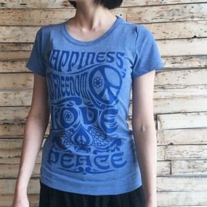ハンドプリントTシャツ　LOVE&PEACE
