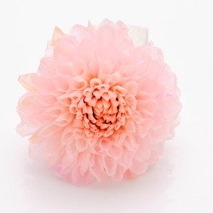 【予約販売】ダリア ピンク（M) 2輪入り プリザーブドフラワー花材　フィオリエンテ