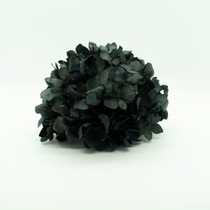 【予約販売】あじさい ブラック 約2輪 プリザーブドフラワー花材　フィオリエンテ
