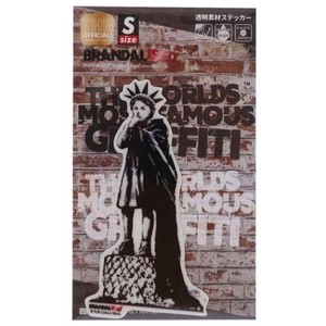【ステッカー】バンクシー ダイカットクリアステッカー Liberty Girl Banksy