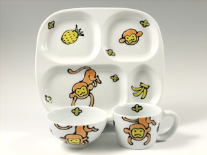 Divided Plate Monkey Set of 3