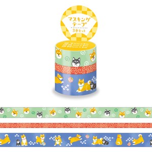 Japanese Pattern Series Washi Tape Assort Shiba Dog