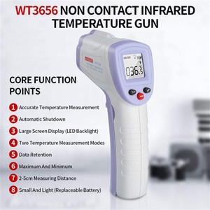 即納　非接触型体温計WT3656　感染予防