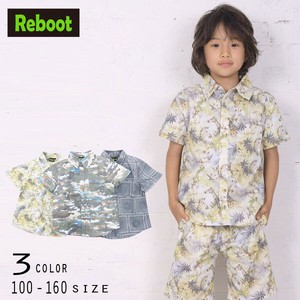 Kids' Short Sleeve Shirt/Blouse Patterned All Over