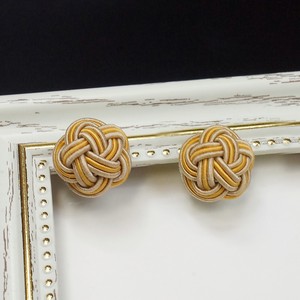 Pierced Earringss Mizuhiki Knot