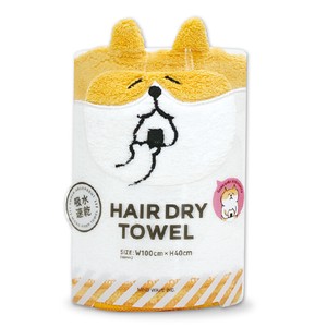 Towel Carari Series Hair Dry Towel Gorogoro Nyansuke Hachitaro