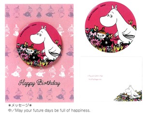 【缶バッジ】【誕生日カード】ムーミン BD缶バッジカード (リトルミイ) B50-119