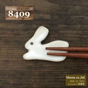 Animal Craft Rabbit Chopsticks Stand Ornament Mino Ware Mino Ware Made in Japan