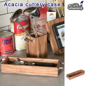 Acacia cutlery case