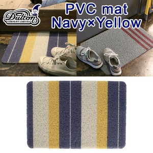 PVC mat　Navy×Yellow