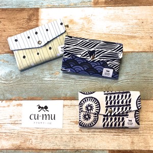 Business Card Case Accordion Japanese Pattern Set of 3