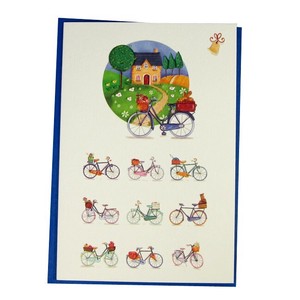 Greeting Card Classic Line Bicycle Message Card