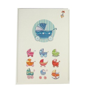 Greeting Card Classic Line Baby Boy Message Card