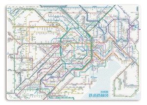 鉄道路線図下敷き　首都圏　日本語